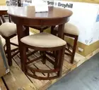 Broyhill 5 Pcs Solid Wood Constructed Counter Height Dining Table with 4 Stool
