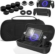 Abligogo 9 in 1 Accessory kit for Playstation Portal - PS Portal Case, Silicone Protection Cover, 2 Tempered Glass Screen Protectors, 10 Thumb Grip Caps,and 2 Precision Ring Accessories for PS Portal