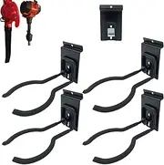 Juformin Adjustable Slatwall Hooks, Lockable Slatwall Weedeater Hanger, String Trimmer Hanger, Power Tool Hanger for slatwall Accessories, Utility Hooks for Garage Storage 8" 4 Pcs