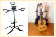 Haze GS012 3-Guitar / Instrument Stand Tripod-Base Height-Adjustable