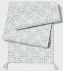 Cotton Slub Table Runner with Tassels Blue -Threshold Extended Length 14" x 108"