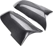 Rearview Mirror Cover Cap Carbon Rear View Mirrors Cap Cover Compatible with BMW 1 2 3 4 X Series X1 E84 F20 F21 F22 F23 F30 F31 F34 F35 Mirror and lid