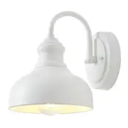 7 Inch Dome Outdoor Gooseneck Lighting Fixture, Exterior Small Porch Light Fi...