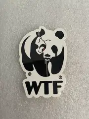 NEW Santa Cruz STREET CREEP Skateboard WTF Sticker Decal Black & White - 2”x3”