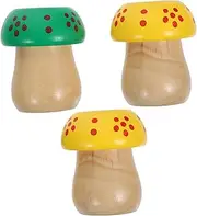 Generic 3pcs Mushroom Kaleidoscope Mushroom Mushroom Kaleidescope Mushroom Lamp Binoculars Kaleidoscope Parent- Interact Shape Kaleidoscopes Shapes Wooden