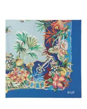 Maje Square Cotton Scarf