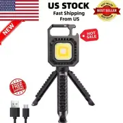 Pocket Keychain LED Flashlight Cob Rechargeable Mini Flashlight Bottle Opener