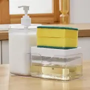 3 in 1 Soap Dispenser and Scrubber Holder Dish Soap Dispenser Kitchen Washing