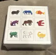 Vintage Eric Carle Tile Set 1992 Brown Bear Wildlife 4-1/2” x 4-1/2” 9-pcs *NEW