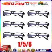1/5/6 Pairs Mens Ladies Wayfarer Frame Magnifying Reading Glasses Nerd SpectaGV