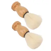 Mini Shaving Brush Synthetic Wooden Handle Soft Men Shaving Brush For Travel CHW