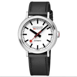 【MONDAINE 瑞士國鐵】The Original Automatic 夜光機械腕錶 瑞士錶(鋼帶錶帶 / 4161BSJ / 41mm)