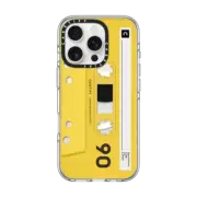 iPhone 16 Pro Clear Case MagSafe Compatible CASETiFY MiXTAPE - Yellow