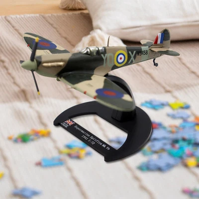 Diecast Alloy Spitfire Fighter 1:72 Scale Model Aircraft for Room Decor Boys