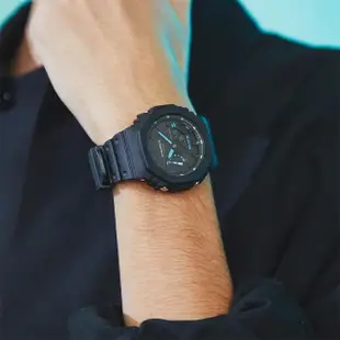 【CASIO 卡西歐】G-SHOCK 八角農家橡樹雙顯手錶 母親節 禮物(GA-2100-1A2)