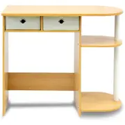 Furinno Go Green Home Laptop Notebook Computer Desk/Table Beech/Ivory White