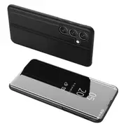 For Samsung Galaxy A54 5g View Window Pu Leather Protective Phone Case Stand Mirror Electroplating Anti-scratch Phone Cover