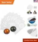 Effortless Brewing: 100 Aluminum Foil Lids Compatible with Nespresso VertuoLine