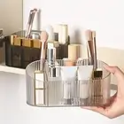 Ellipse Pen Container Transparent Lipstick Jewerly Organizer Home Office