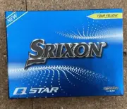 SRIXON Q STAR 2021 2 DZ 12 GOLF BALLS - YELLOW - NEW IN BOX.