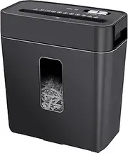 Koreal Paper Shredder for Home Use, 6-Sheet Cross-Cut Shredder,P-4 Higher Security,Small Document Shredder for Office,Paper Shredder Heavy Duty with Jam Proof,3.04-Gal Bin