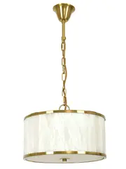 Made by Mayfair Ariana 4 Light Pendant in Aged Brass with Spanish Alabaster