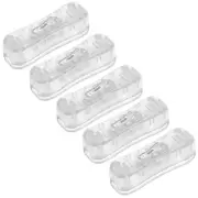 Inline Cord Switch AC 250V 2A SPST Lamp Light Rocker Switch Clear 5pcs