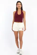 White Track Shorts - Size 16XL, Women's Track Short