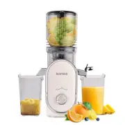 Cold Press Juicer, 5.3" Feed Chute Slow Masticating Machines with 300W, Fit