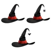 Spooky Witch Hat for Halloween Party Spiders Accessories Retro Wizard Hat