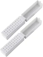2pcs Grinding Head Storage Box Manicure Case Female Manicure Drill Bit Holder Nail Bit Holder Nail Drill Bit Case Nail Drill Bits Display Rack Nail Drill Bits Organizer