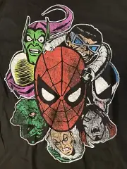 NEW! 2012 Marvel Comics Spider-Man Goblin Doc Ock Venom Lizard Shirt Black M