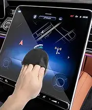 RACOONA Car Screen Cleaner,Screen Cleaning Pad Cloth Wipes,Car Accessories Microfiber Touch Screen Cleaner,Soft Cloth Wipes for Tesla Central Control Screen,Car Dashboard/Display (Round)