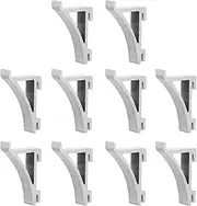 Angoily 10pcs Shelf Support for Fridge Shelves - Metal Silver Freezer Shelf Clip - Fridge Shelf Replacement for Refrigerator,Freezer, Kitchen Cupboard Shelf Supports