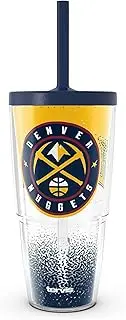 Tervis NBA Denver Nuggets - Defend Made in USA Double Walled Insulated Tumbler Travel Cup Keeps Drinks Cold & Hot, 24oz with Straw Lid, Classic