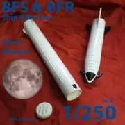 BFR 2018 Set (Ship & Booster) - 3Dprinted & Painted Model