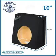 10" Single Sealed Sub Box Subwoofer Enclosure For Regular Cab Trucks