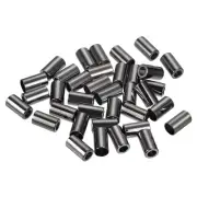 36pcs Metal Cord End Lock Drawstring Rope Stopper for Lanyard Bag Black