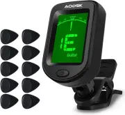 Aodsk Clip-on Guitar Tuner for String Instrument,Digital Electronic Tuner,Lar...