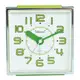Telesonic/天王星鐘錶 彩色現代鬧鐘綠色 靜音機芯 貪睡功能