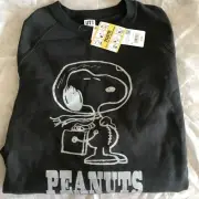 Snoopy m25H Uniqlo Peanut Sweat L Black Trainer