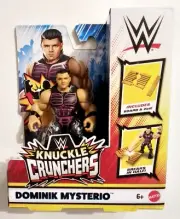 WWE KNUCKLE CRUNCHERS DOMINIK MYSTERIO 3.5" FIGURE with BREAKABLE BOARD & 2x4
