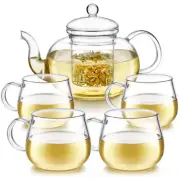 Heatproof Glass Teapot Set with Removable Loose Tea Infuser (Standard Size: 3...