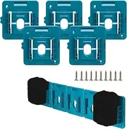 5 Pack Battery Holder for Makita 18V Battery Mounts Dock Holder Fit for BL1860 BL1850 BL1840 BL1830(w/10 Screws)