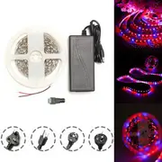 DC12V 5M Red:Blue 3:1 Waterproof 5050 Full Spectrum Grow LED Strip Lights kit for Plant 7757 US PLUG