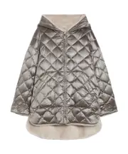 Max Mara The Cube Zip-Up Long-Sleeved Reversible Coat IT40,IT42,IT38,IT36 medium gray