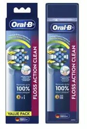 8 X Brand New Oral-B Floss Action Toothbrush Replacement Heads