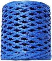 Raffia Ribbon 218 Yards Recyclable Paper Rope Raffia String for Gift Wrapping Hanging Tags Handwoven Crafting Birthday, Blue