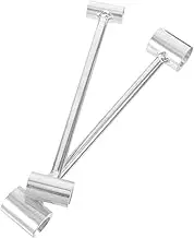 Homoyoyo 2PCS Dual Head Hinge Adjustment Tool Wrench for Precise Door Hinge Gap Adjusting Ergonomic Design for and Tailoring Shop Use Spanner