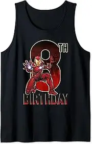 [Marvel] Iron Man 8th Birthday Action Pose Tank Top